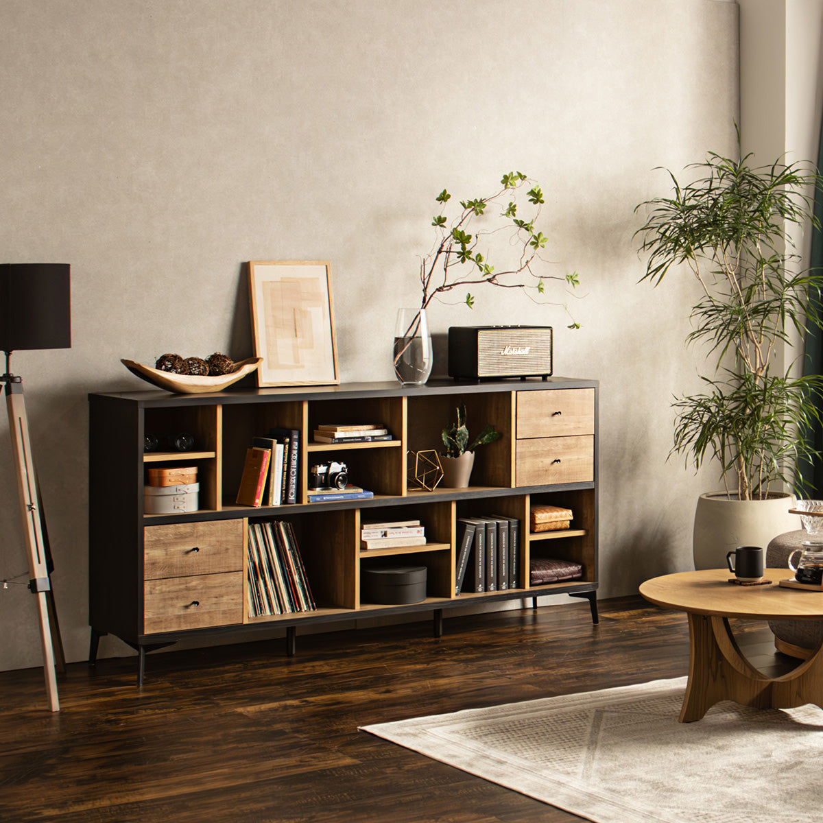 TNS 1800 ローシェルフ BK