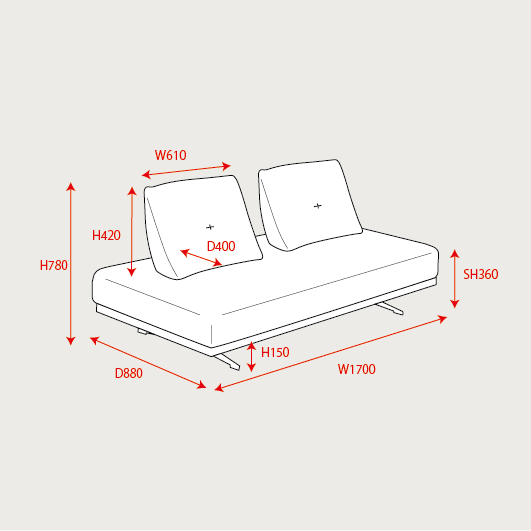 FZ BLM ソファベッド GY