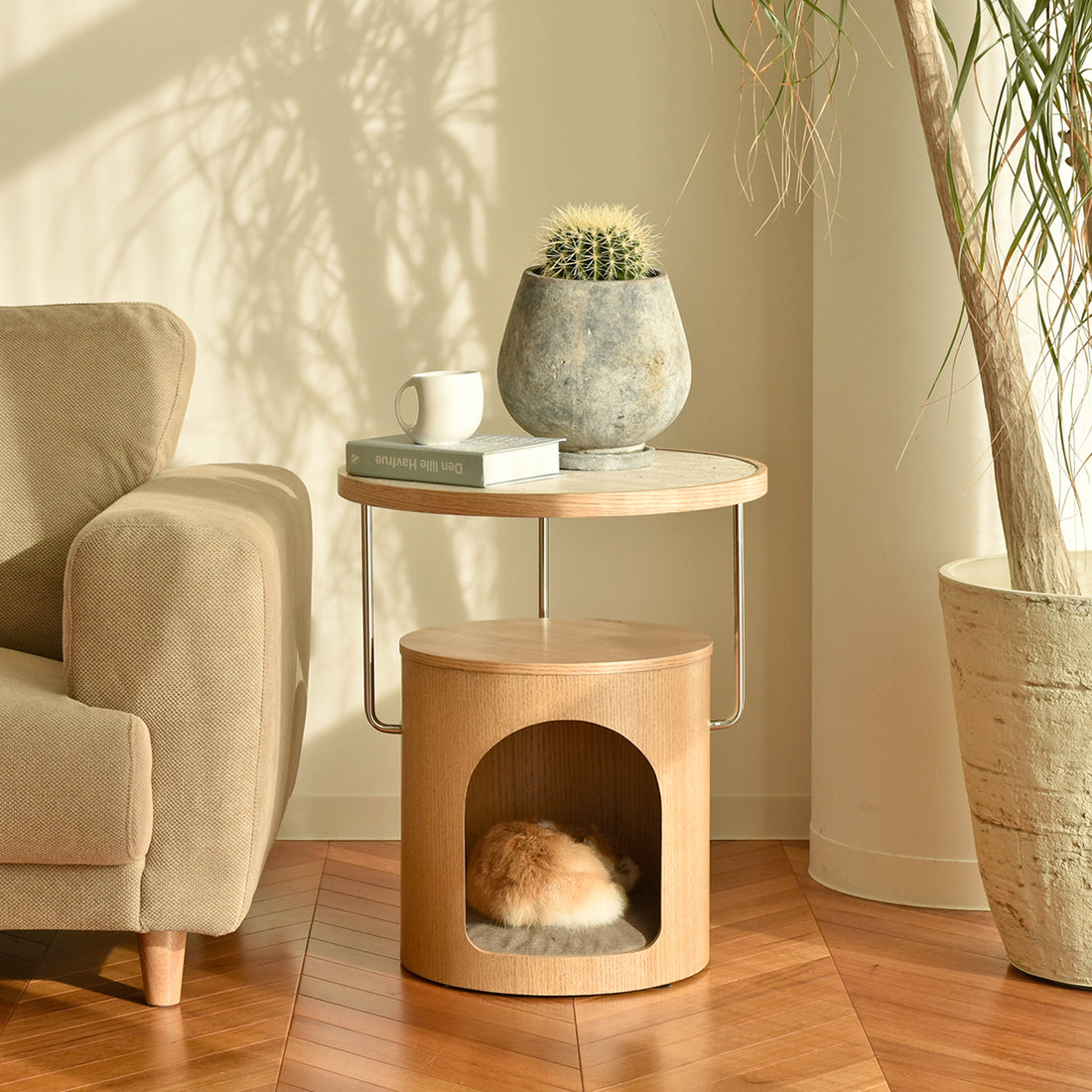 ニャンモナイト サイドテーブル