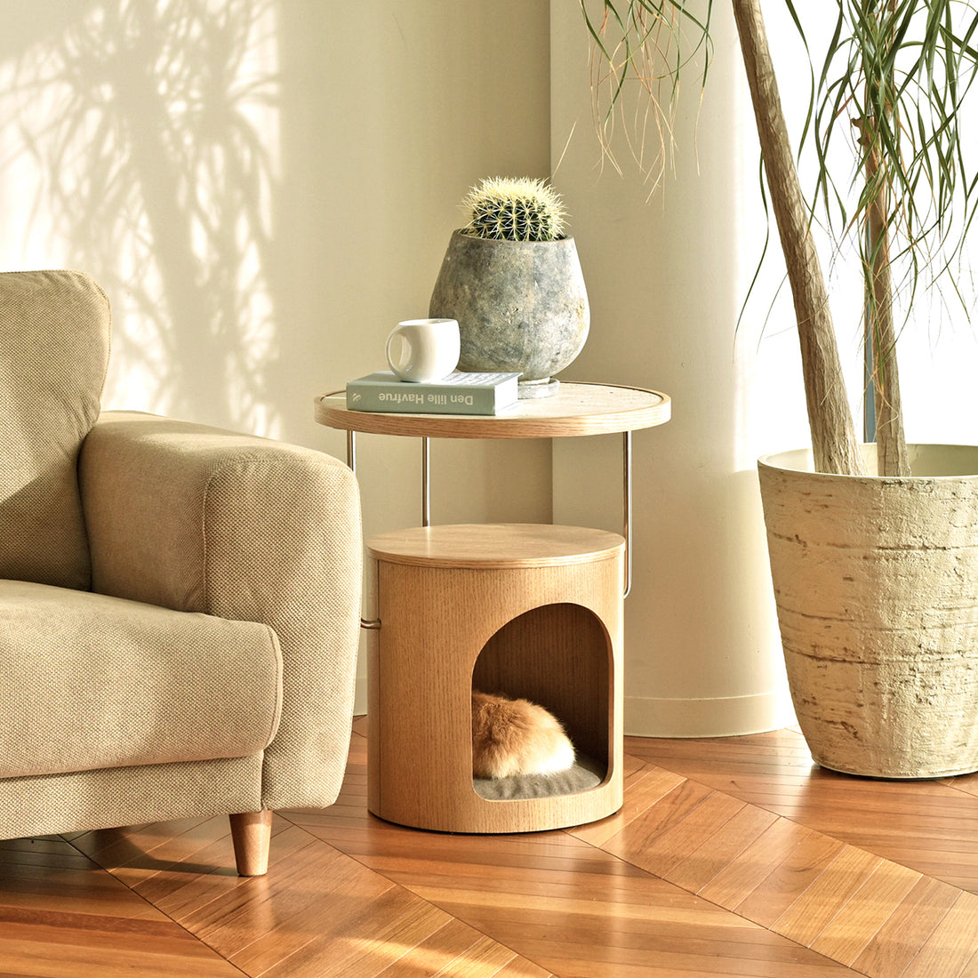 ニャンモナイト サイドテーブル