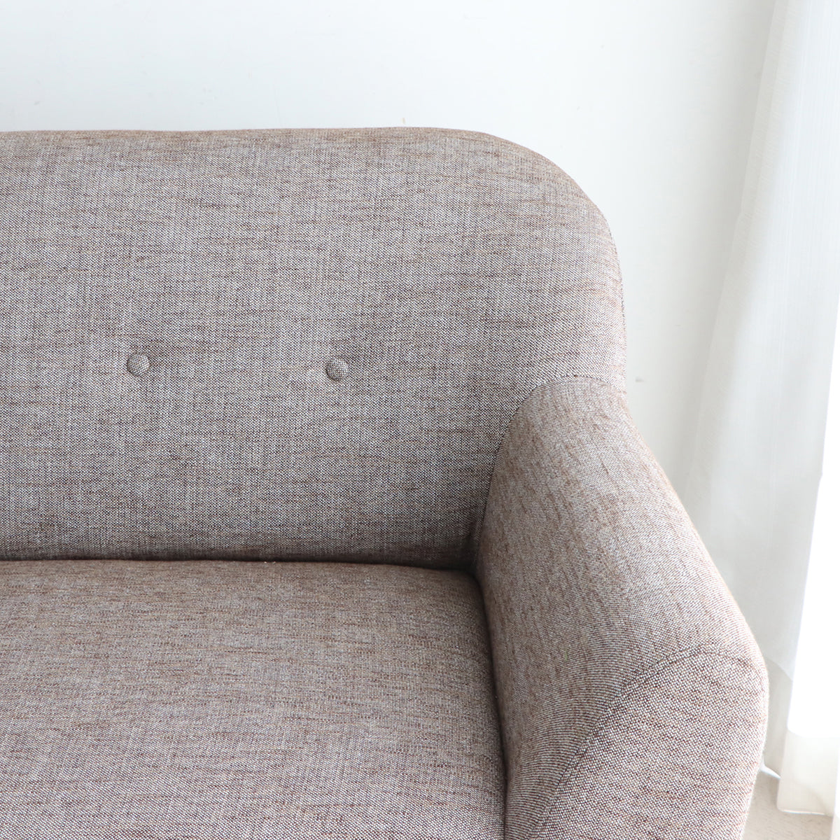 FZ KK ソファ 3P BR(オットマン付き)