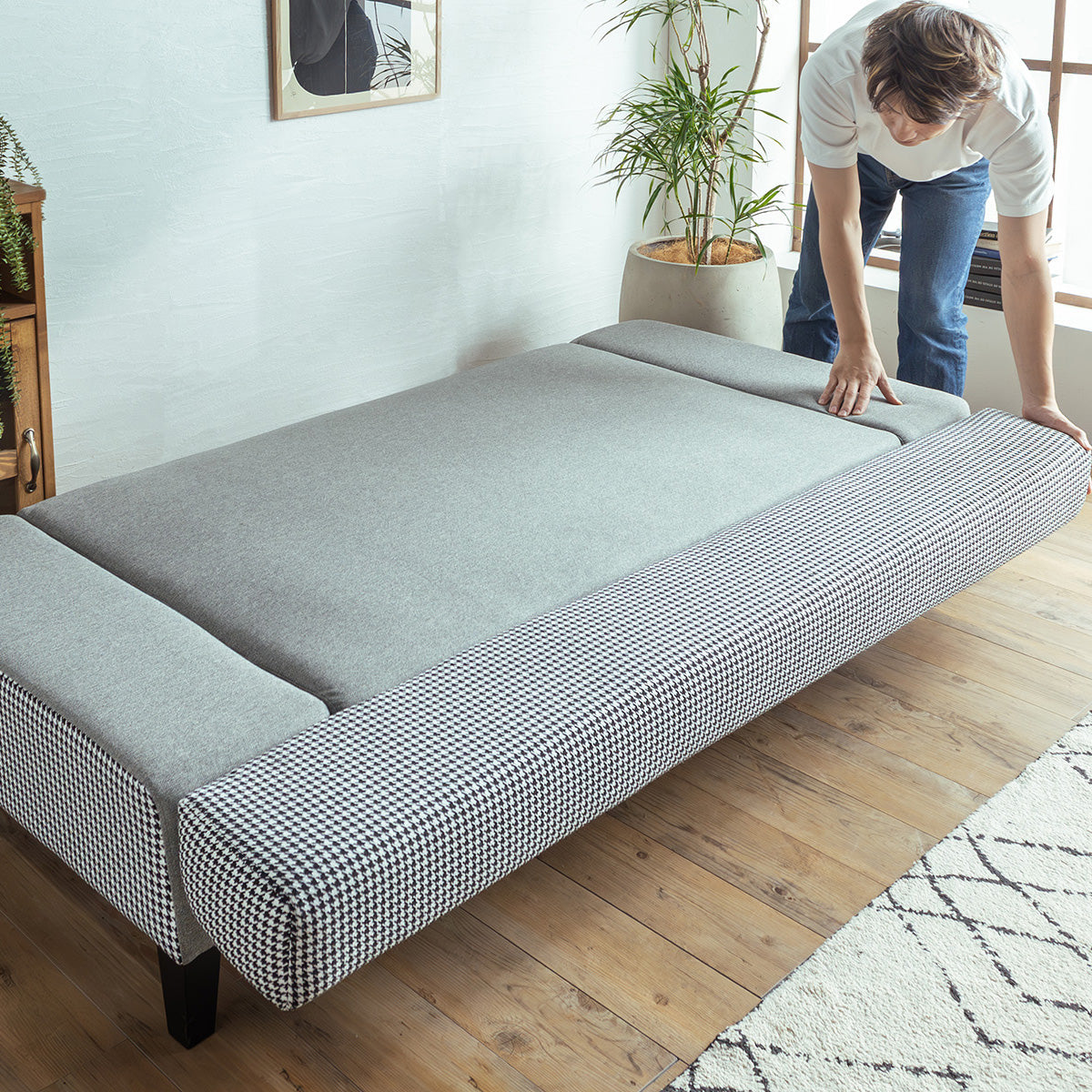 TDL ソファベッド GY