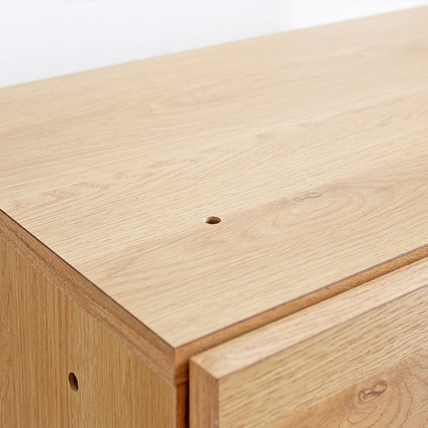 TML 木製引出2段収納 NA