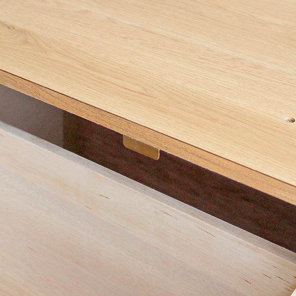 TML 木製引出2段収納 NA