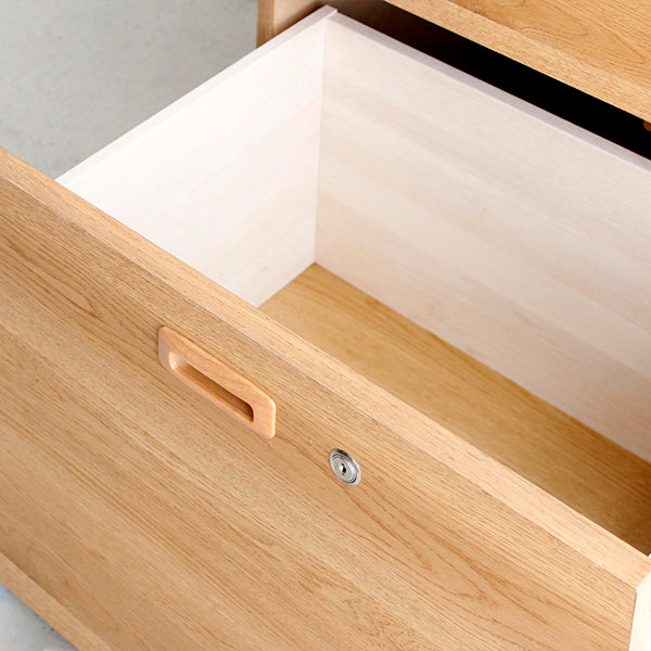 TML 木製引出2段収納 NA