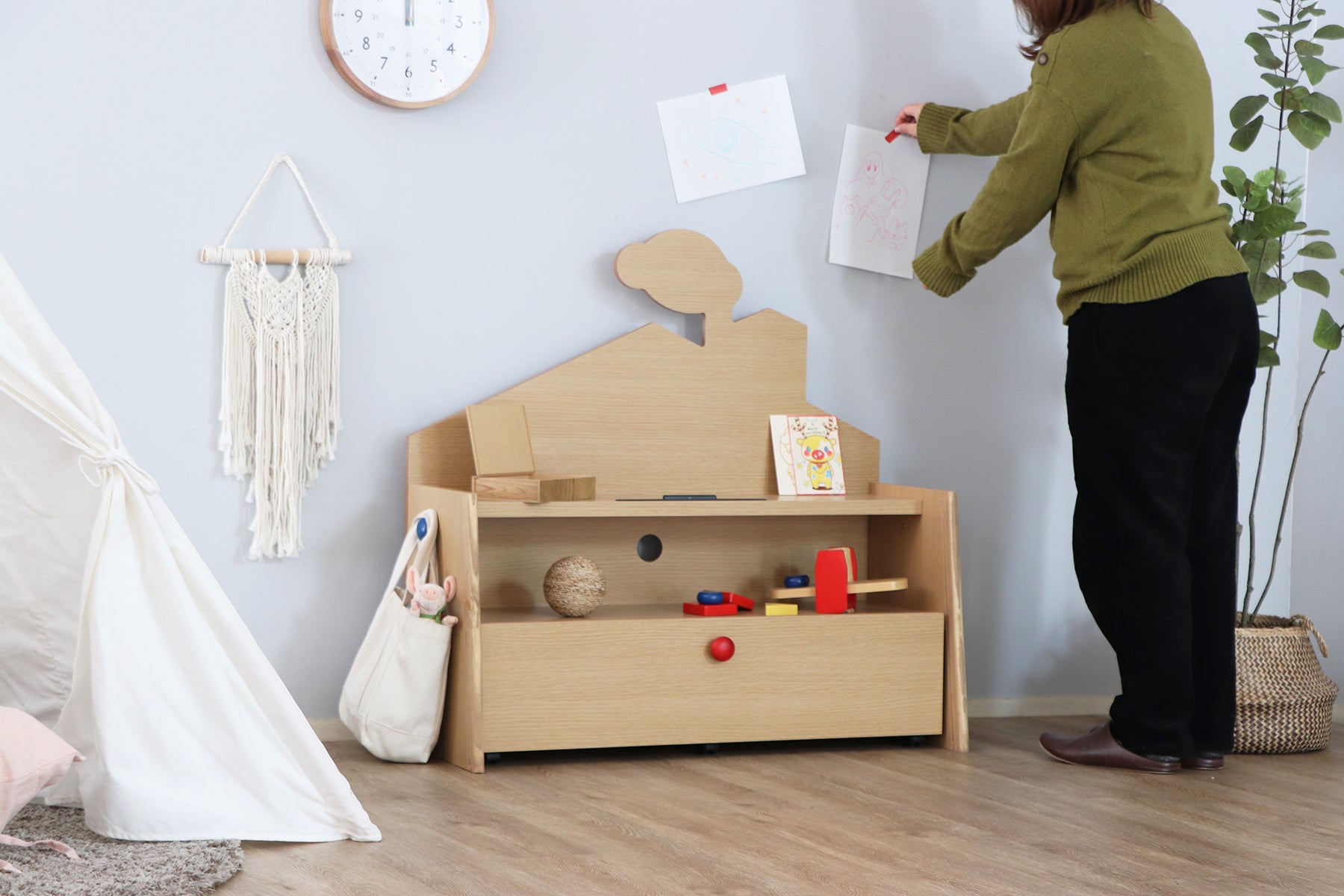 ちぃも タブレットスタンド付き収納